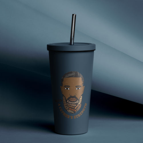 Father's Day Tumbler with Straw