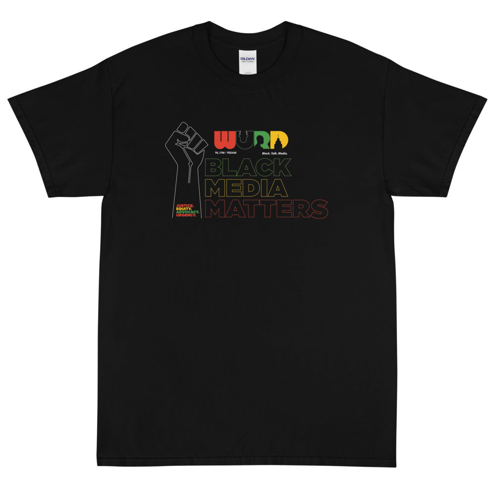 Black Media Matters Black Short Sleeve T-Shirt