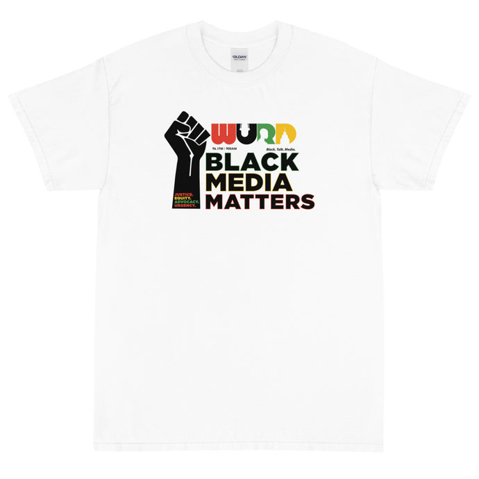 Black Media Matters White Short Sleeve T-Shirt